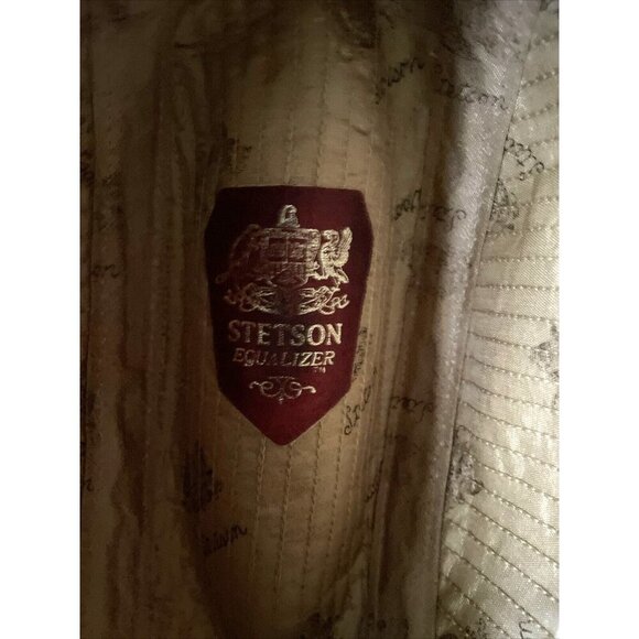 Stetson Equalizer Brown Herringbone Fedora Hat With Bow Accent - Picture 5 of 11